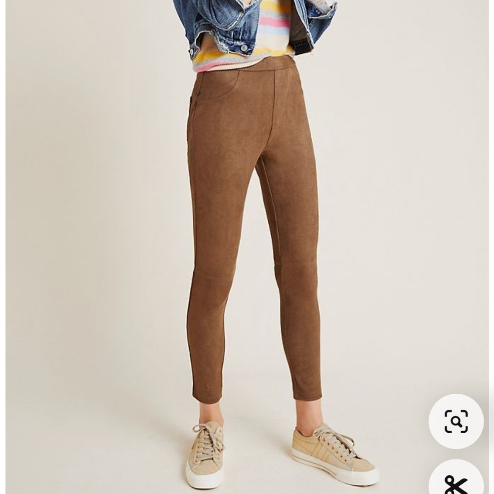 Sanctuary Chocolate Brown Sueded Leggings Pants LP